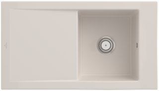 V&B Spüle Timeline 50 m Abl.garn, Hand., crema CeramicPlus