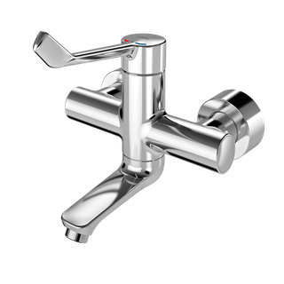 AR Thermostat-Wandbatterie, F4, EHM, Schwenkauslauf, 200 mm, Armhebel 172 mm