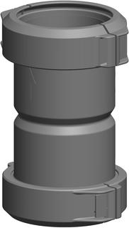 MHG Kupplung Atec DN 60, für flexible Rohre