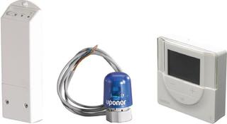 Uponor Control-KIT Fluvia T m Raumfühler, Netzteil und Thermoantrieb
