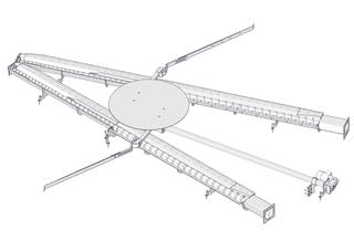 ETA BRW Doppelschnecke D=5,5m 500 kW mit Doppelknickarm 80mm