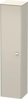 Duravit Hochschrank Brioso 42x36x177cm, Tür links, chrom/Taupe