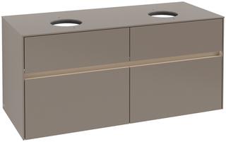 V&B Waschtischunterschrank Collaro 120x54,8x50cm, f 2 WT, LED 8,8W, Truf Gr