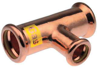 AIPS T-St. VSH XPress G7125/G7126/G7127 28x15x28mm, Cu, HNBR-O-Rg, red., M-Kont.