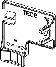 TECE Niederhalter für Uni-Spülkasten, Version Ersatz