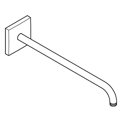 Artikelbild 2 des Artikels „GROHE Brausearm Rainshower Ausl. 42,2cm, mit eckiger Rosette, chrom chrom“