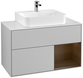 V&B Waschtisch-Unterschrank Finion 100, Pl we m, Reg re wal ven, lig Gr m