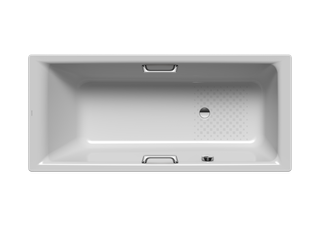Kaldewei Badewanne PURO STAR 659 180x80cm, ÜL seitl., Antislip, manhattan
