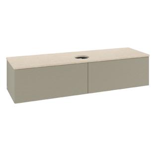 V&B WT-Unterschrank m F-Struktur Antao 160x50cm, WBP-farbe botti., st. Gr m Lac