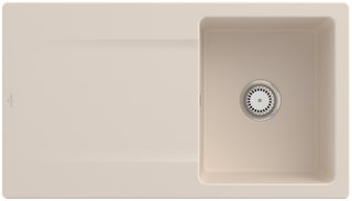 V&B Spüle Siluet 50 m Abl.garn, Hand., ivory CeramicPlus