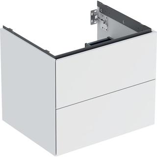 Geberit Waschtisch-Unterschrank One 59,2x50,4x47cm, w/lack. ma, 2 Schubladen