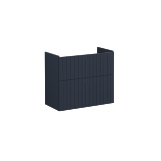 VitrA WT-Unterschrank Root Groove Comp 76,5x37x65cm, 2 Aus, Korp dkl.-bl. m