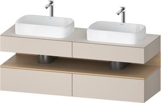 Duravit Waschtisch-Unterschrank Qatego 160x55x60cm, E na/tau m, Pl, B beids.