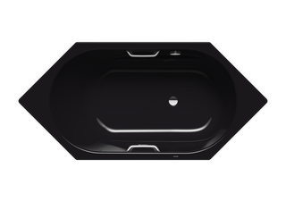 Kaldewei Badewanne VAIO 6 STAR 959 190x90cm, Loch, SÜL, VAS, schwarz