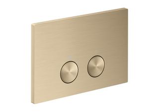 hansgrohe Betätigungspl. Axor FlushPlate f 2-Mg-Spül., Metall, brushed bronze