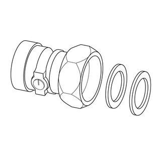 Uponor Central Port P-Group FWS for Wilo Yonos Para 15 1-7.5