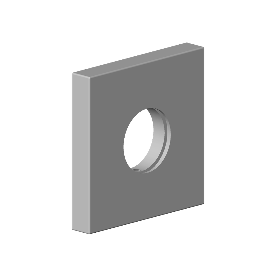 Artikelbild 1 des Artikels „DO Rosette für Eckventil Ersatzteile 092778042 60 x 60 x 9 mm schwarz matt “