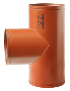 T-Stück VSH Shurjoint W120 duktiles Gusseisen, orange