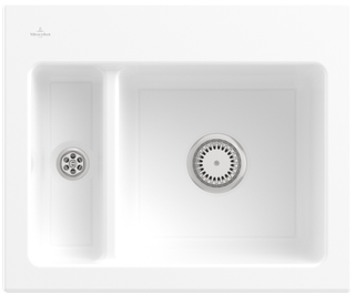 V&B Spüle Subway 60 XM m Abl.garn, Hand., we alpin CeramicPlus