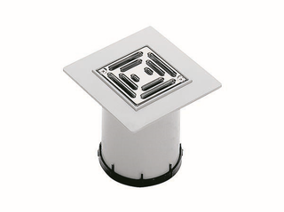 Dallmer Aufsatz PVC-EN 10 Serie 10 100x100mm, PVC, Ro ES 1.4301, verschr.