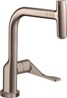 hansgrohe SPT-EHM 230 Axor Citterio mit Ausziehbrause, brushed nickel