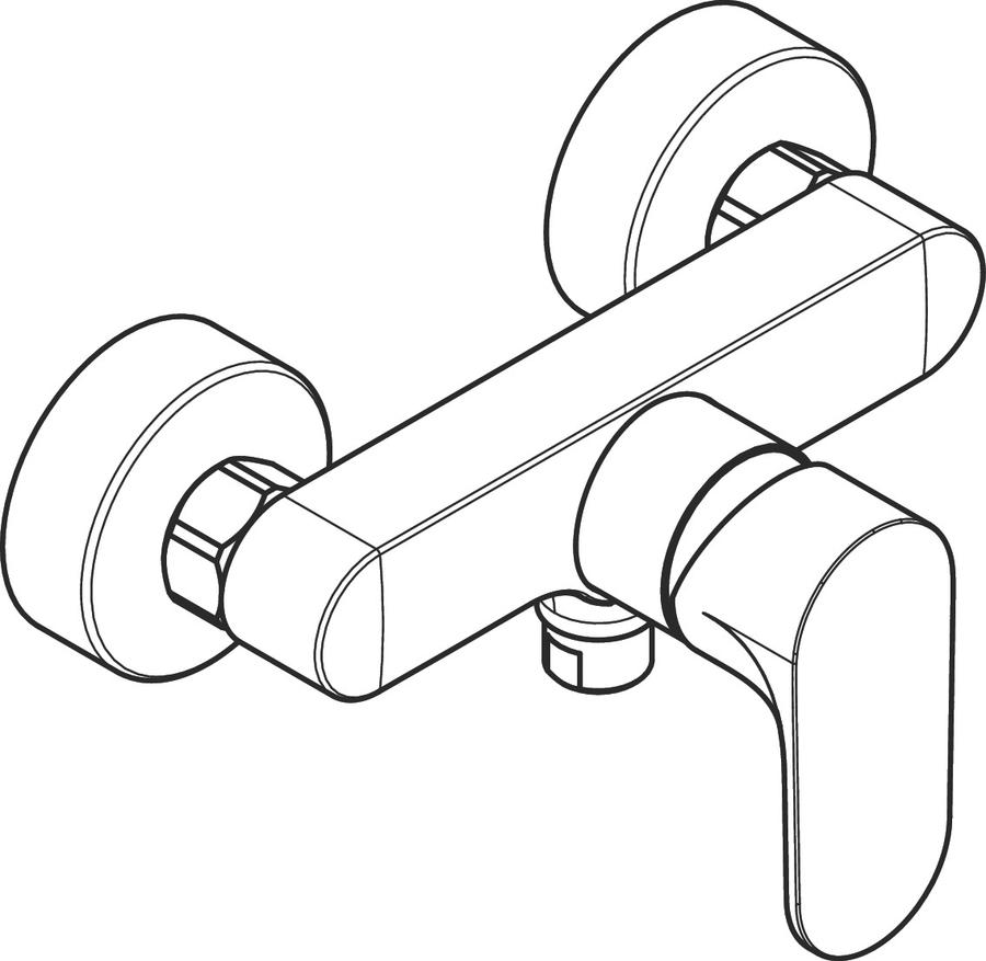 Artikelbild 7 des Artikels „hansgrohe Brause-EHM Rebris S AP, 1 Verbraucher, chrom chrom“