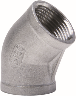 gebog316 Edelstahl-Gewindefitting 120 - Winkel 45 -3/8"