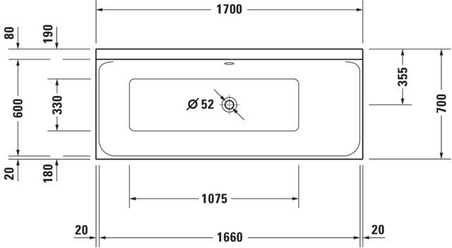 Artikelbild 7 des Artikels „Duravit Badewanne P3 Comforts 170x70x46cm, Einbauvers., 1 RS re, weiß 170 x 70 x 46 cm“