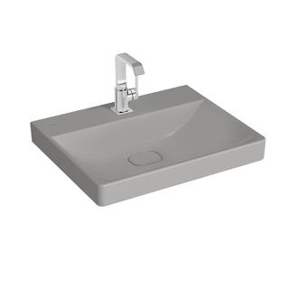 VitrA Waschtisch New Metropole steingrau ma, 60x47x17cm, o. ÜL.Schl.