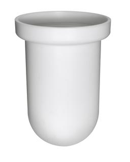 EMCO Ersatzglas Rondo Kunststoff weiß, für WC-Bürstengarnitur