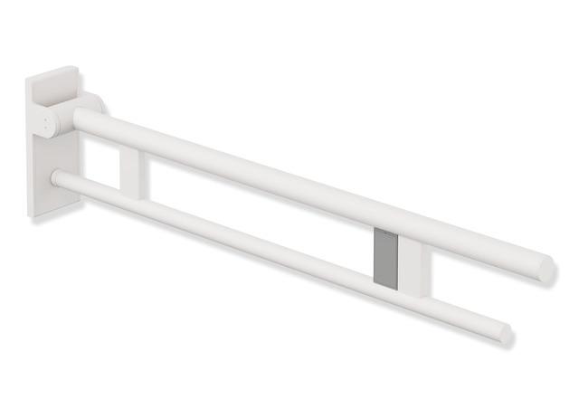 Artikelbild 2 des Artikels „HEWI Stützklappgriff System 900 Ausl 900mm, E pb w m, re, Fk-Spülausl. Ausladung 900 mm | Edelstahl pulverbeschichtet weiß tiefmatt“