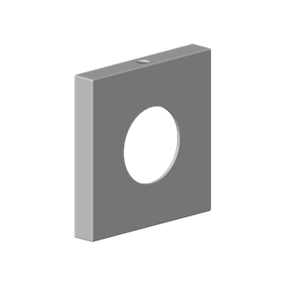 DO Rosette ERSATZTEILE 092722043 60 x 9 x 60 mm Platin