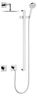 Keuco Brause-Set 10 IXMO THM, f 2 Verb, Brausest./Kopfbr., ek, vc