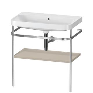 Duravit MWT-Kombi Happy D.2 Plus 77,5x49cm, o. HL, Tau s-matt, m Konsole