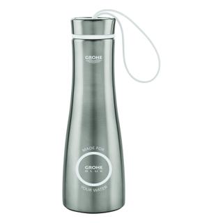 GROHE Thermo-Trinkflasche Blue 450ml, Deckel mit Schlaufe, Edelstahl