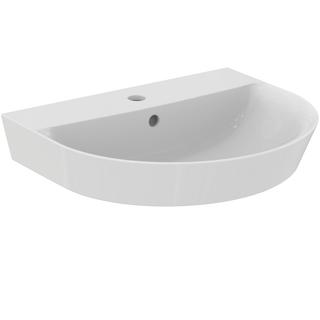 IS Waschtisch Connect Air 55x46x16cm, m Hahnl. und Überlauf, weiß