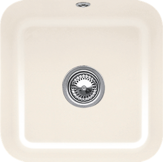 V&B Unterbauspüle Cisterna 50 Abl.garn, m Exzenter, crema CeramicPlus