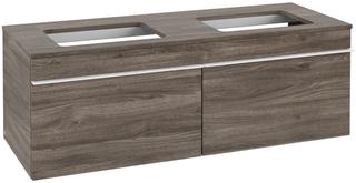 V&B Waschtisch-Unterschrank Venticello 125,7x43,6x50,2cm, Gr. White, stone oak