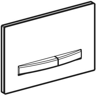 Betätigungsplatte Sigma50 Square für 2-Mengen-Spülung