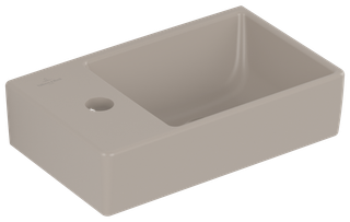 V&B Handwaschbecken Avento 36x22cm, 1 Hahnl., o. ÜL, re, almond C+