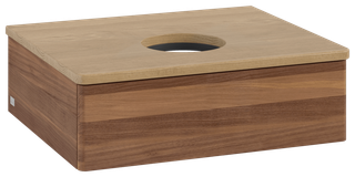 V&B WTU o. F-Struktur -Beleuchtung Antao 60x19x50cm, WBP-farbe hon. Oa, w. walnut