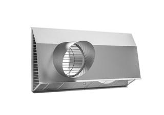 Zehnder Kombi-Außenwandgitter 590 x 299 x 203 mm, DN 160, Edelstahl