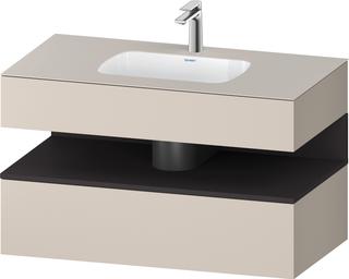 Duravit EinbauWT-Möbel-Set Qatego 100x55x60cm, gra m/ta m, Kon-WTU, B