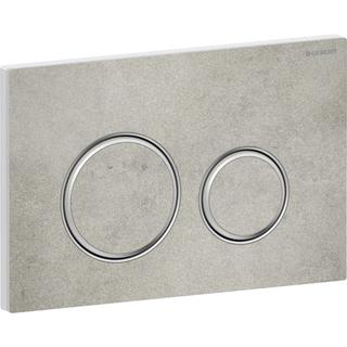 Geberit Betätigungsplatte Sigma 50 Round Pl/T vc, Beton, Rg vc, f 2-Megen-Spülung
