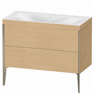 DU WTU XViu/Viu, 2 Ausz, 610x1000x480mm o.HL, champ.m./Eiche ter.,Ra. 30 ES Ah.