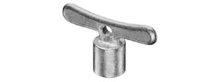 Schell Steckschlüssel 6mm, mattchr., Zinkdr.g, m Innenvierkant