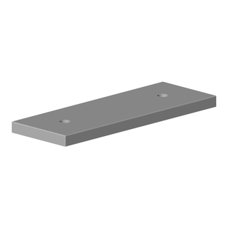 DO Rosette ERSATZTEILE 092778025 160 x 55 x 8,5 mm Platin gebürstet