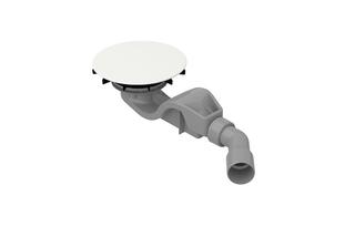 Bette Abl/ÜL-Gar. BetteAir 50-B525 für Duschfliese, AR Pro, edelweiß