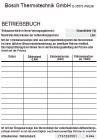 BOSCH Betriebsbuch VES Info z. Bef. mit vollentsalztem Wasser