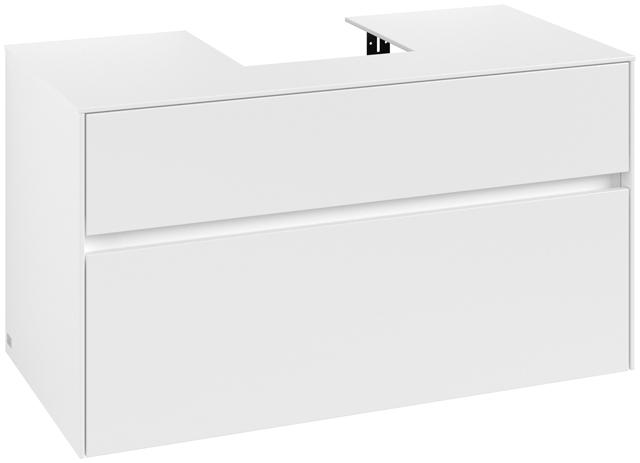 Artikelbild 1 des Artikels „V&B Waschtischunterschrank Collaro 100x54,8x50cm, WT mittig, white matt white matt“